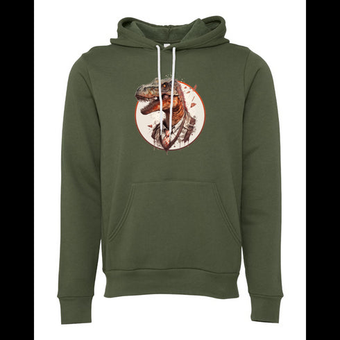Dinosaur Gentleman Bella canvas hoodie 3719